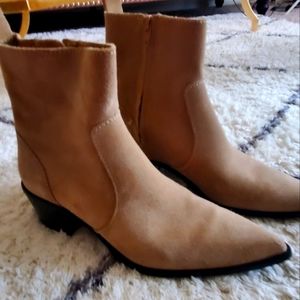 Zara Trafaluc Tan Ankle Boots